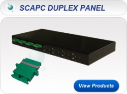 SCAPC DPX 1U 19” Singlemode Fixed Patch Panel